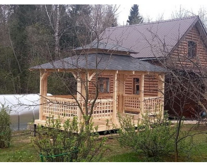 Беседка для дачи "Японочка" в Раменском районе и городском округе Раменский в Японском стиле