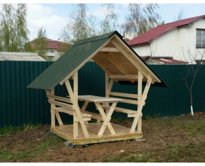 Беседка для дачи "Залавочка" в Раменском районе и городском округе Раменский мини