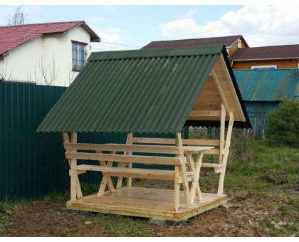 Беседка для дачи "Залавочка" в Раменском районе и городском округе Раменский мини